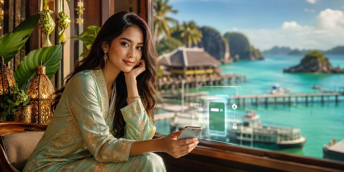 Suasana perayaan Hari Raya di Terengganu dengan aktiviti pertaruhan kasino dalam talian